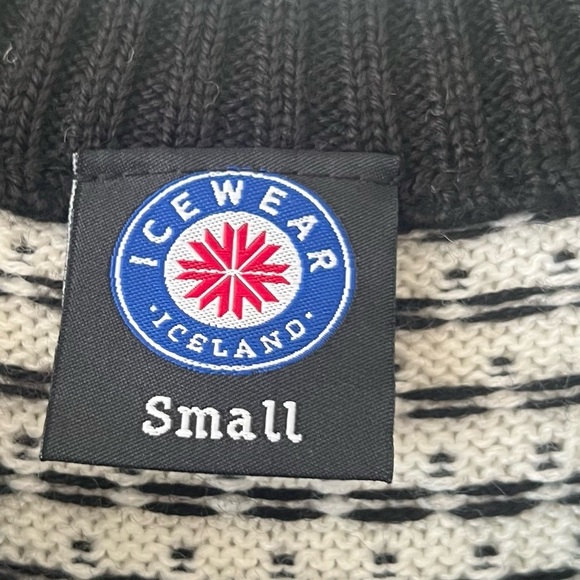 IceWear Black Magnus Norwegian Wool Blend Sweater NWT Small - Picture 9 of 15